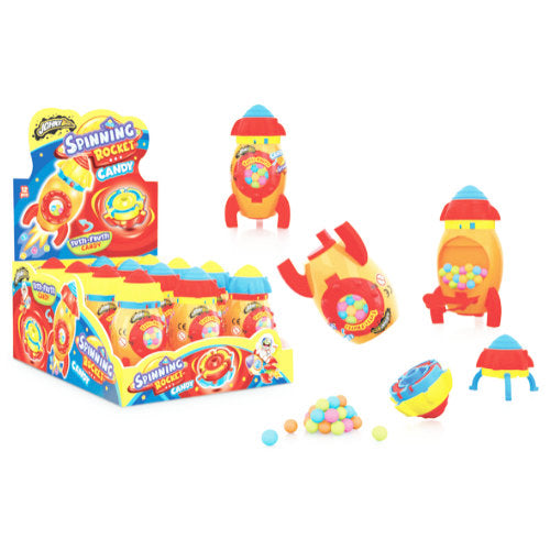 Johnny Bee Spinning Rocket Candy - 12 Count
