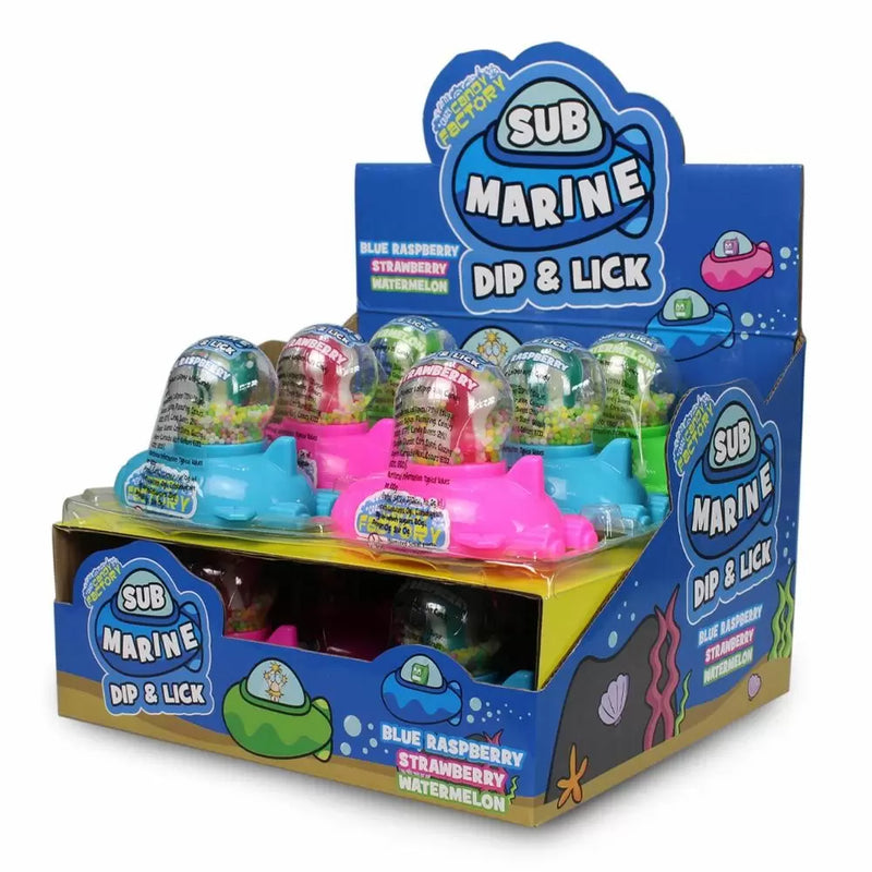 Crazy Candy Factory Submarine Dip & Lick - 12 Count