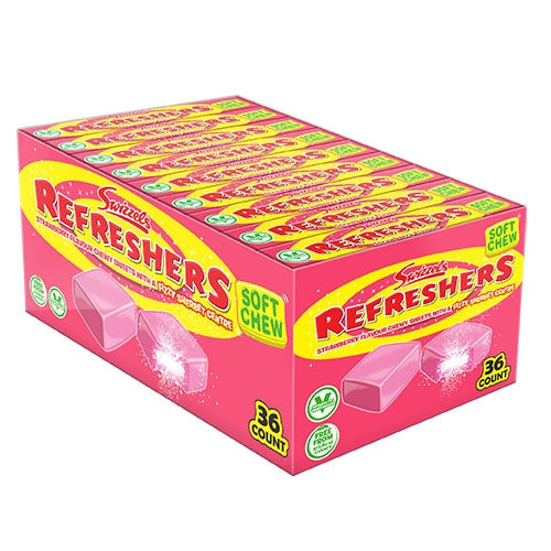 Swizzels Matlow Strawberry Refreshers Chews Stickpack - 36 Count