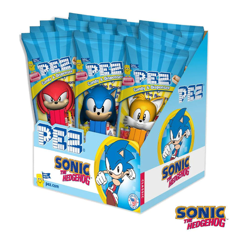 Pez USA Sonic The Hedgehog Candy Dispensers - 12 Count