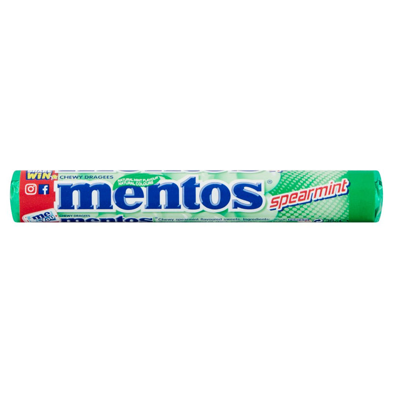 Mentos Spearmint Chewy Dragees - 40 Count