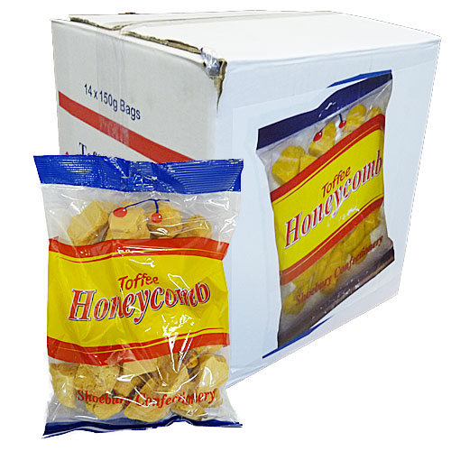 Shoebury Toffee Honeycomb Bags - 14 Count
