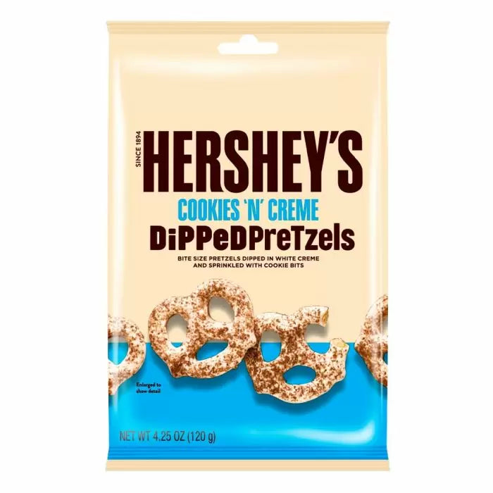 Hershey's Cookies 'N' Creme Dipped Pretzels 120g - 12 Count