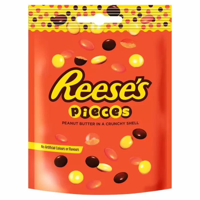 Reeses Pieces Peanut Butter Pouch 90g - 10 Count