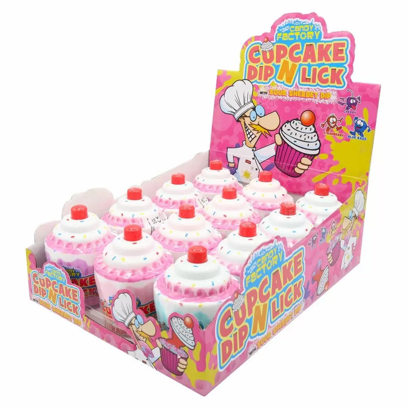 Crazy Candy Factory Cupcake Dip N Lick - 12 Count