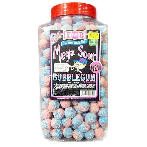 Barnetts Mega Sour Bubblegum - 3kg