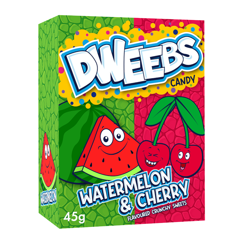 Dweebs Watermelon & Cherry 45g - 24 Count