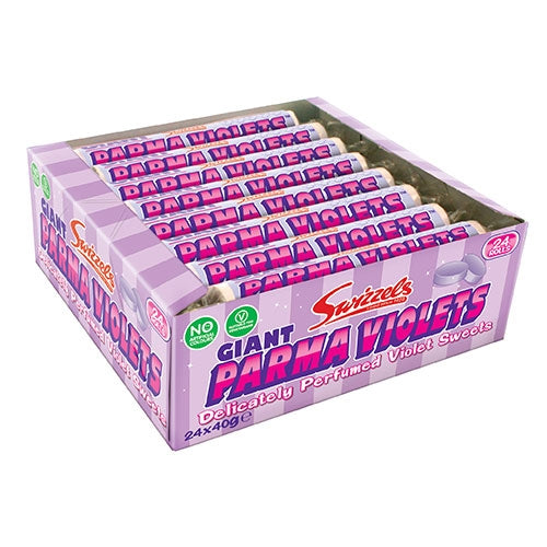 Swizzels Matlow Giant Parma Violets Rolls - 24 Count