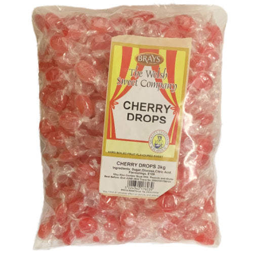 Brays Cherry Drops Wrapped - 3kg