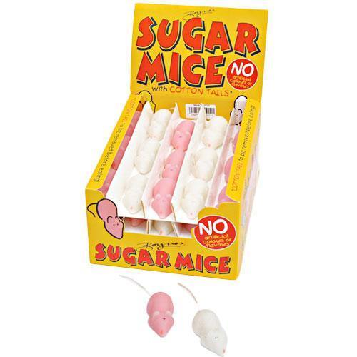 Boynes Pink & White Sugar Mice - 60 Count
