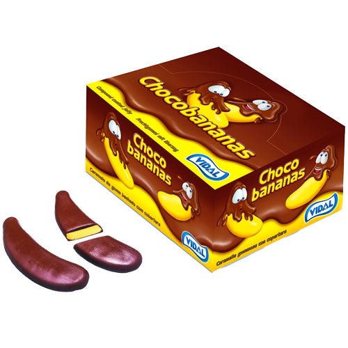 Vidal Chocolate Bananas - 120 Count