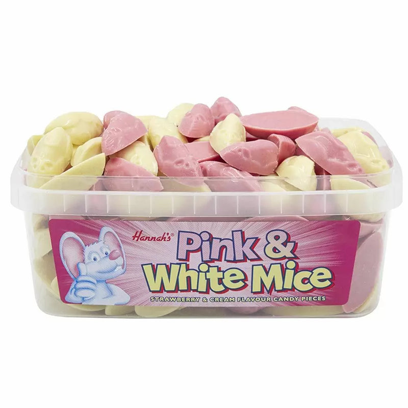 Hannahs Strawberry & Cream Pink & White Mice - 120 Count