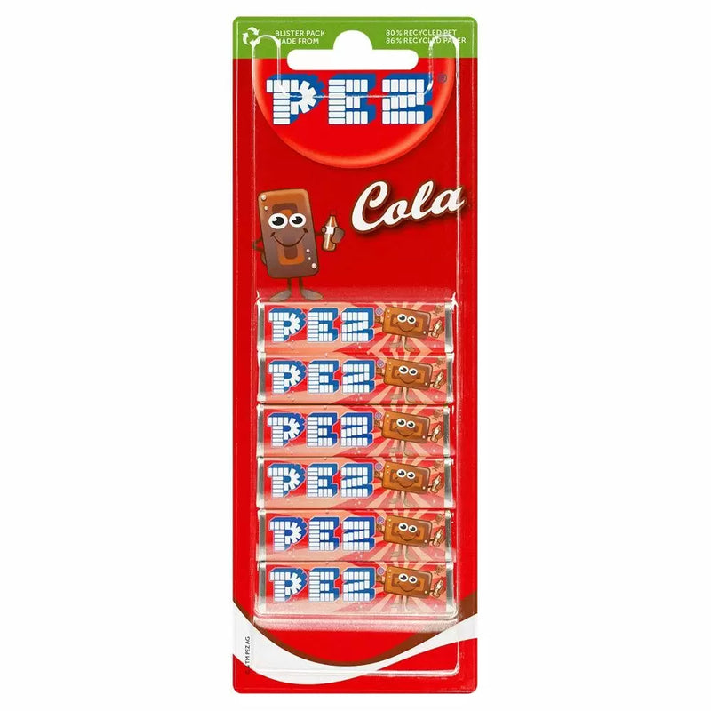 Pez 6 Pack Cola Refills - 18 Count