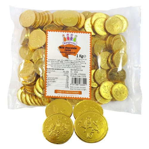 Milk Chocolate Gold UK Sterling Coins - 1kg