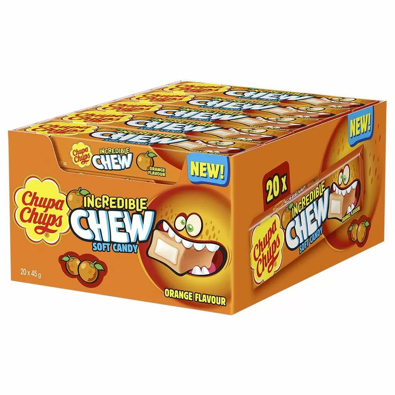 Chupa Chups Incredible Orange Chews - 20 Count