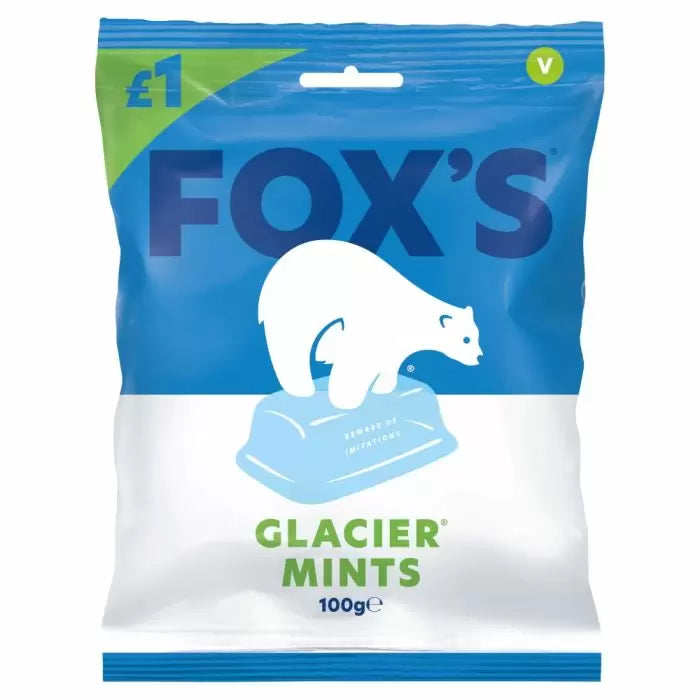 Fox's Glacier Mints 100g PMP £1 - 12 Count