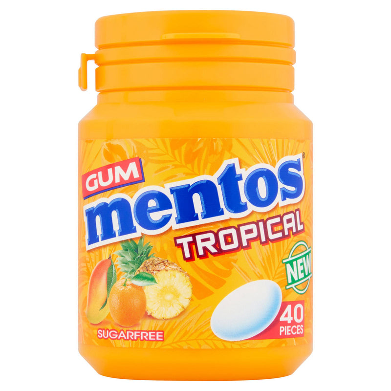 Mentos Gum Tropical Sugar Free - 6x40 Pieces