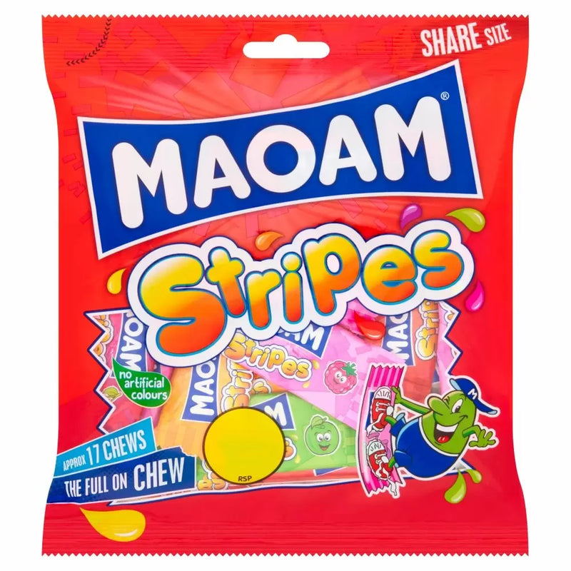 Haribo Maoam Stripes PM £1.25 Share Bags - 14 x 140g