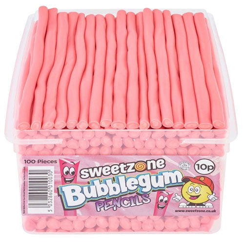 Sweetzone Bubblegum Pencils - 100 Count